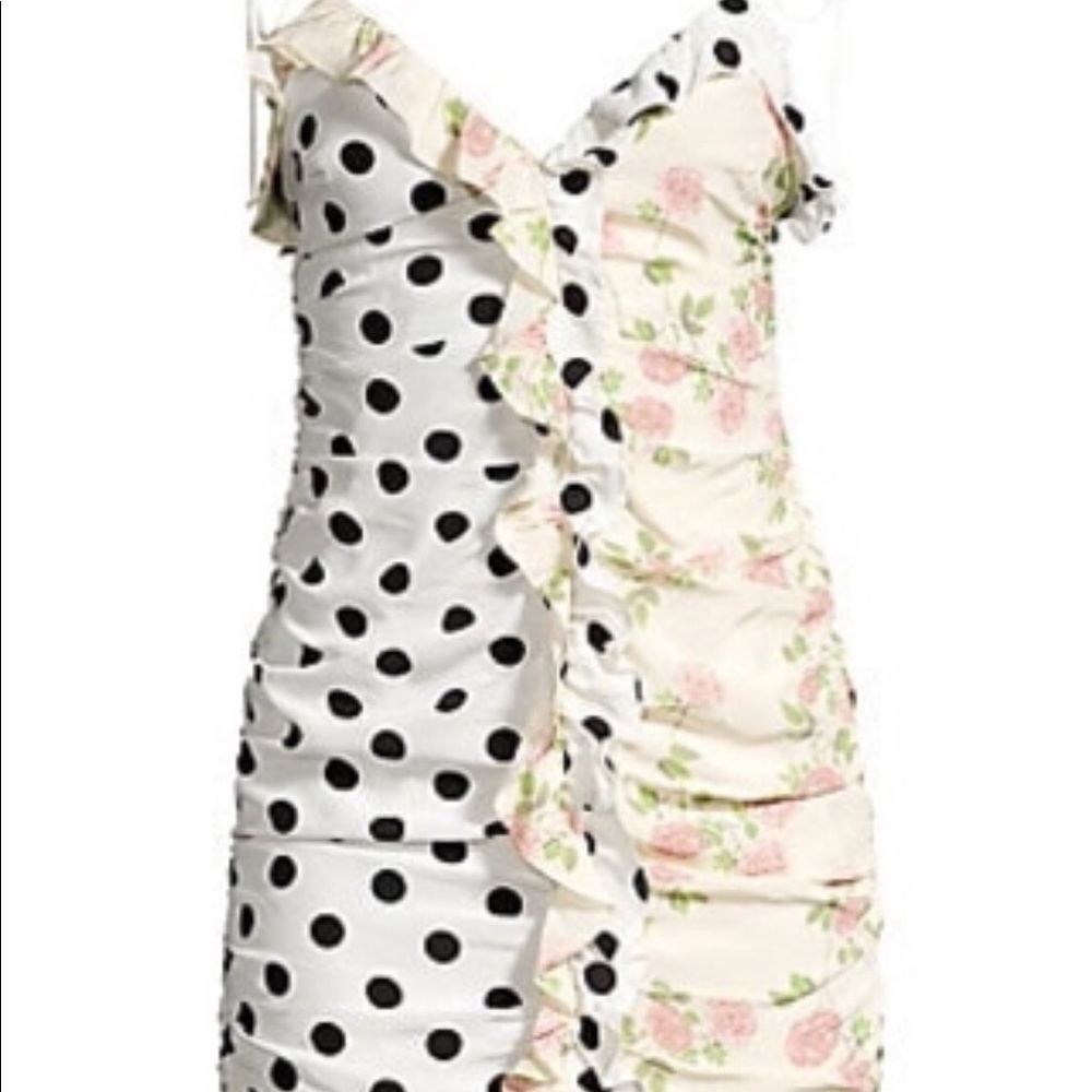 for love and lemons dot dress sz S